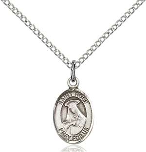 St. Rose of Lima Medal<br/>9095 Oval, Sterling Silver