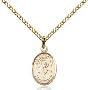 St. Robert Bellarmine Medal<br/>9096 Oval, Gold Filled