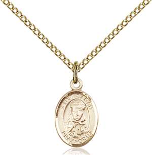 St. Sarah Medal<br/>9097 Oval, Gold Filled