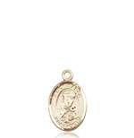 St. Sarah Medal<br/>9097 Oval, 14kt Gold