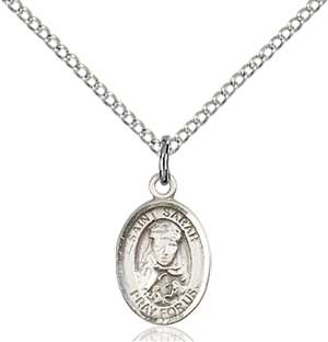 St. Sarah Medal<br/>9097 Oval, Sterling Silver