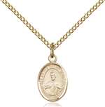 Scapular Medal<br/>9098 Oval, Gold Filled