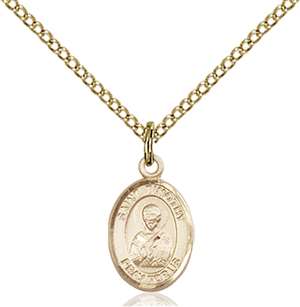 St. Timothy Medal<br/>9105 Oval, Gold Filled