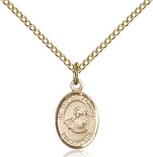 St. Thomas Aquinas Medal<br/>9108 Oval, Gold Filled