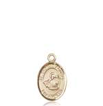 St. Thomas Aquinas Medal<br/>9108 Oval, 14kt Gold