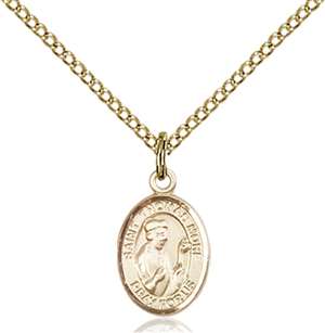 St. Thomas More Medal<br/>9109 Oval, Gold Filled
