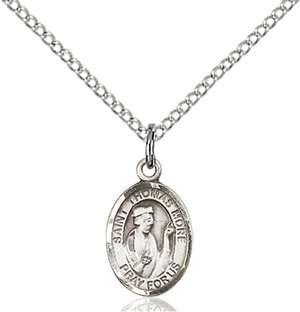 St. Thomas More Medal<br/>9109 Oval, Sterling Silver