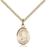 St. Veronica Medal<br/>9110 Oval, Gold Filled