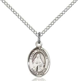 St. Veronica Medal<br/>9110 Oval, Sterling Silver