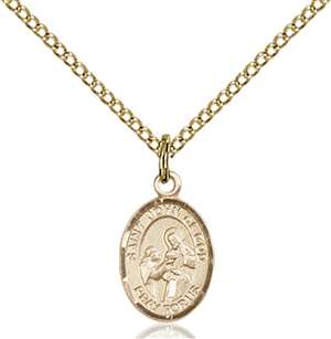 St. John of God Medal<br/>9112 Oval, Gold Filled