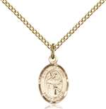 St. Casimir of Poland Medal<br/>9113 Oval, Gold Filled
