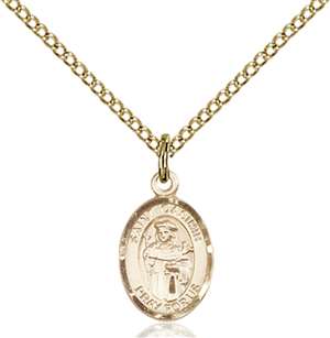 St. Casimir of Poland Medal<br/>9113 Oval, Gold Filled