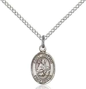 St. William of Rochester Medal<br/>9114 Oval, Sterling Silver