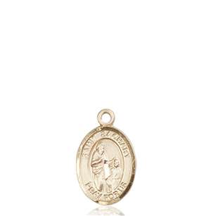 St. Zachary Medal<br/>9116 Oval, 14kt Gold