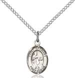 St. Zachary Medal<br/>9116 Oval, Sterling Silver