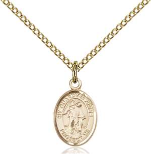 Guardian Angel Medal<br/>9118 Oval, Gold Filled