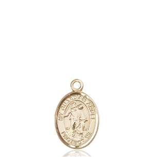 Guardian Angel Medal<br/>9118 Oval, 14kt Gold