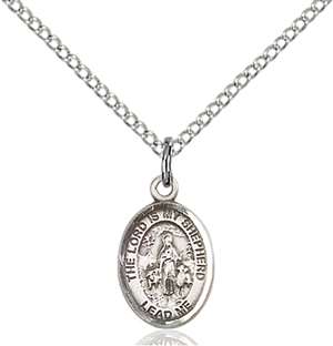 Lord Is My Shepherd Medal<br/>9119 Oval, Sterling Silver