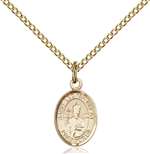St. Leo the Great Medal<br/>9120 Oval, Gold Filled