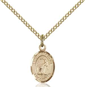 St. Valentine of Rome Medal<br/>9121 Oval, Gold Filled