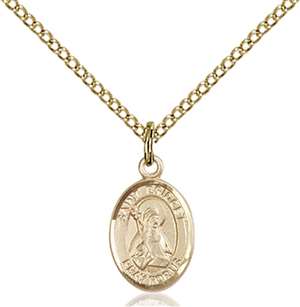 St. Bridget of Sweden Medal<br/>9122 Oval, Gold Filled