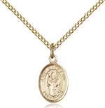 St. Stanislaus Medal<br/>9124 Oval, Gold Filled