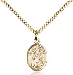 St. Stanislaus Medal<br/>9124 Oval, Gold Filled