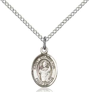 St. Stanislaus Medal<br/>9124 Oval, Sterling Silver