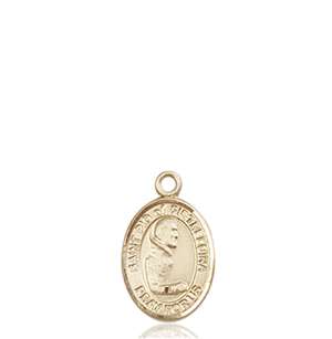 St. Pio of Pietrelcina Medal<br/>9125 Oval, 14kt Gold