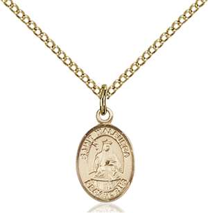 St. Walburga Medal<br/>9126 Oval, Gold Filled