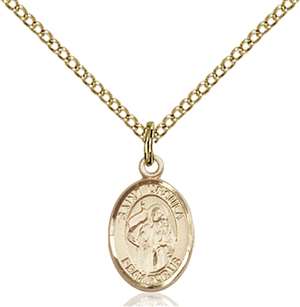 St. Ursula Medal<br/>9127 Oval, Gold Filled