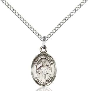 St. Ursula Medal<br/>9127 Oval, Sterling Silver