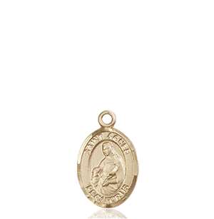 St. Agnes of Rome Medal<br/>9128 Oval, 14kt Gold