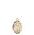 St. Gemma Galgani Medal<br/>9130 Oval, 14kt Gold