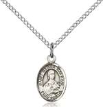 St. Gemma Galgani Medal<br/>9130 Oval, Sterling Silver