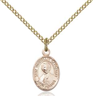 St. Marcellin Champagnat Medal<br/>9131 Oval, Gold Filled