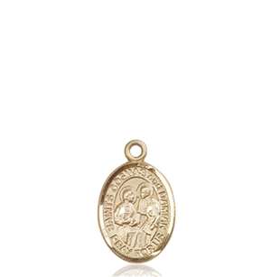 Sts. Cosmas & Damian Medal<br/>9132 Oval, 14kt Gold