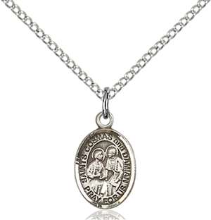 Sts. Cosmas & Damian Medal<br/>9132 Oval, Sterling Silver