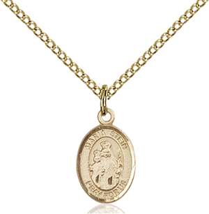 Maria Stein Medal<br/>9133 Oval, Gold Filled