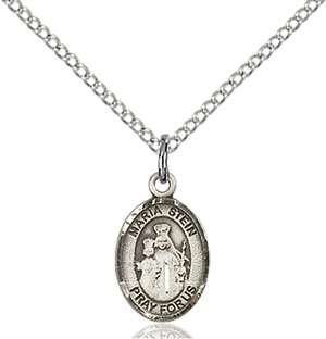 Maria Stein Medal<br/>9133 Oval, Sterling Silver