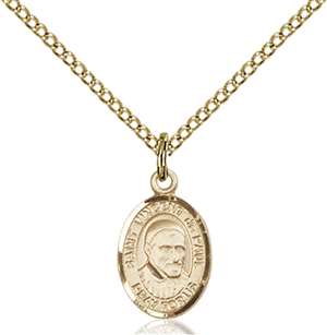 St. Vincent de Paul Medal<br/>9134 Oval, Gold Filled