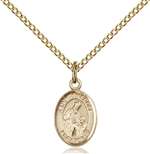 St. Ambrose Medal<br/>9137 Oval, Gold Filled