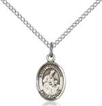 St. Ambrose Medal<br/>9137 Oval, Sterling Silver