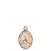 St. Christopher/Baseball Medal<br/>9150 Oval, 14kt Gold