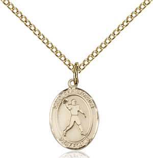 St. Christopher Medal<br/>9151 Oval, Gold Filled