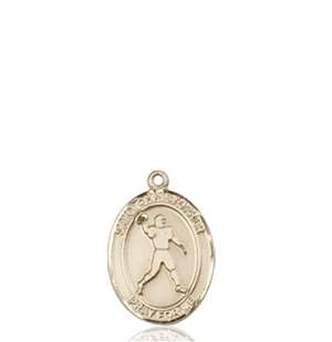 St. Christopher Medal<br/>9151 Oval, 14kt Gold