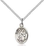St. Sebastian Medal<br/>9163 Oval, Sterling Silver