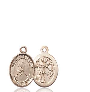 St. Sebastian/Ice Hockey Medal<br/>9165 Oval, 14kt Gold