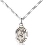 St. Sebastian Medal<br/>9177 Oval, Sterling Silver