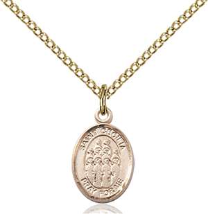 St. Cecilia / Choir Medal<br/>9180 Oval, Gold Filled